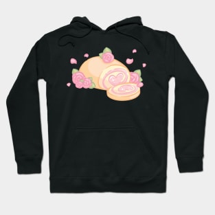 Pink Heart Roll Cake Hoodie